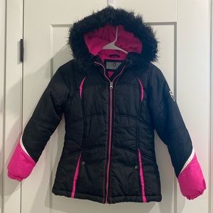 Protection System Hooded Ski Jacket |Size